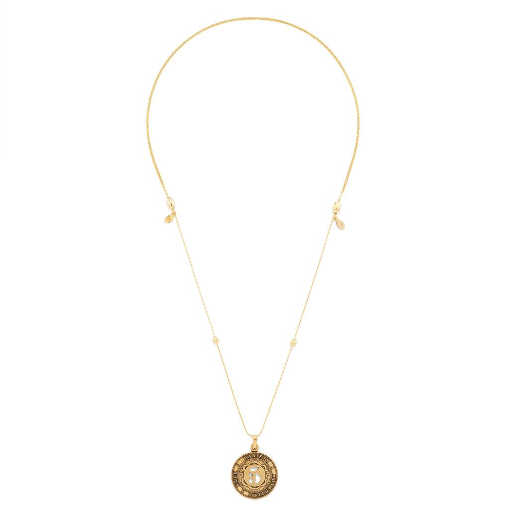 Number 5 Expandable Necklace for Freedom and Adventure