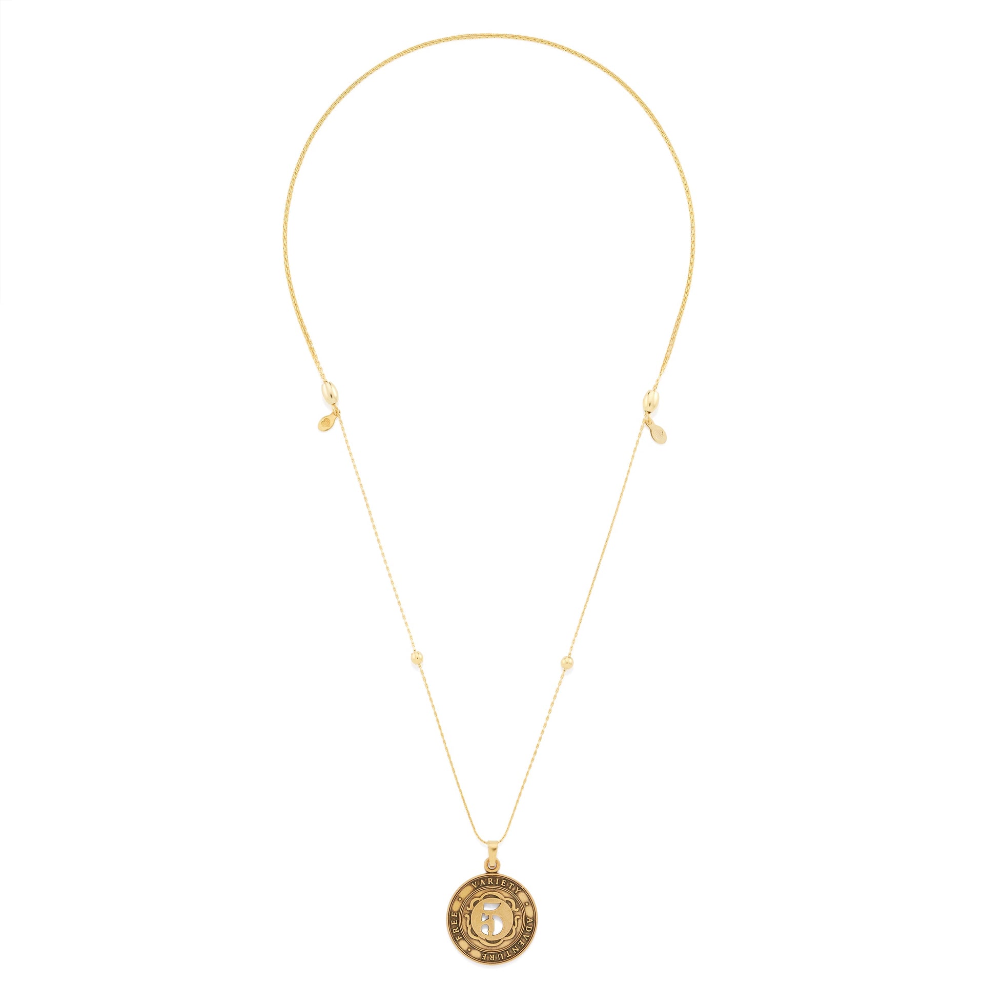 Number 5 Expandable Necklace for Freedom and Adventure