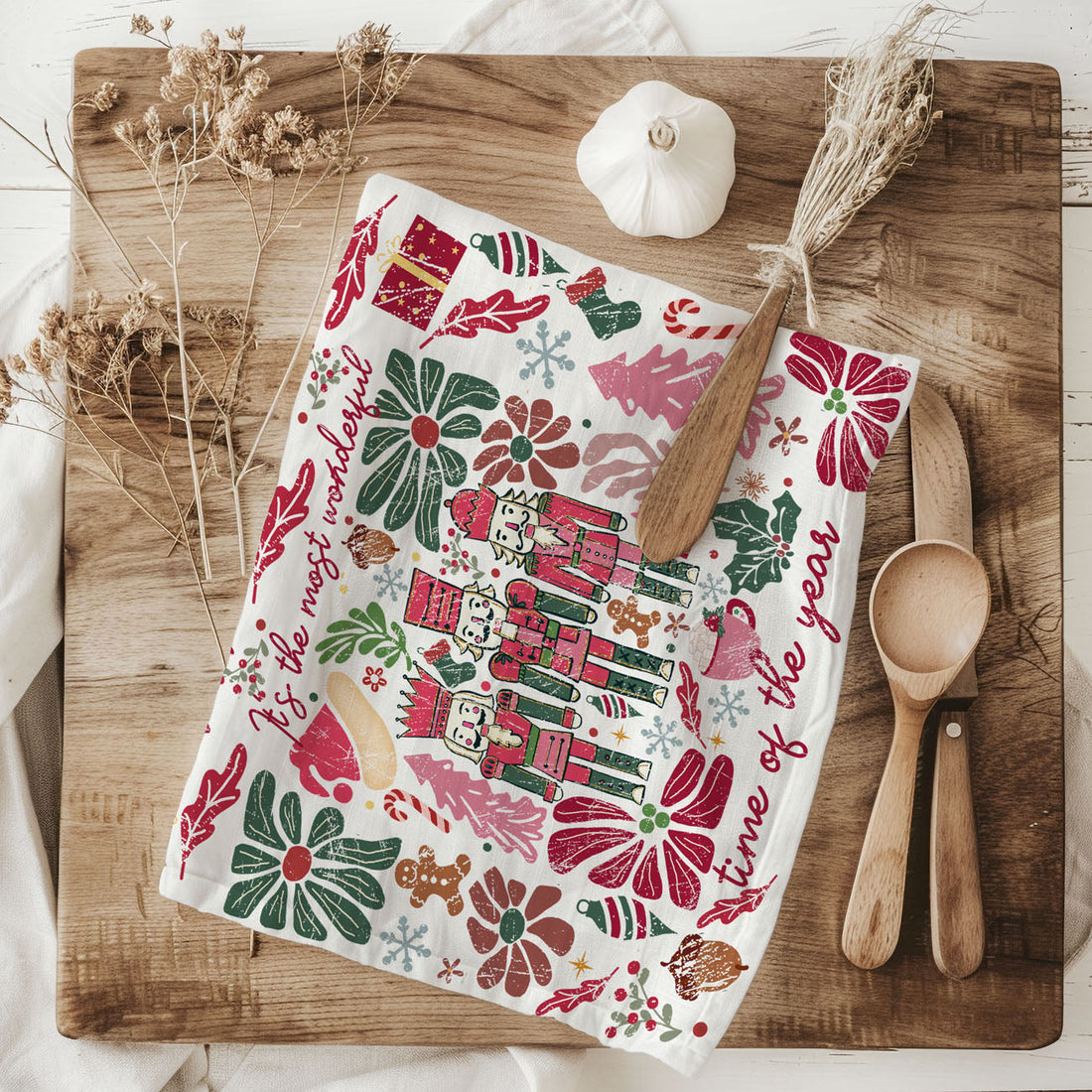 Boho Floral Nutcracker
