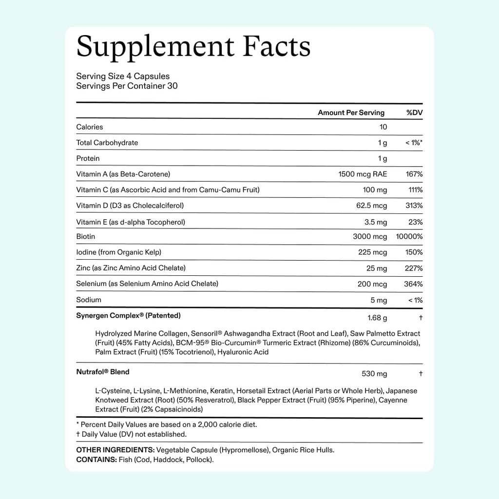 Women's Hair Growth Supplement for Thicker Stronger Hair
