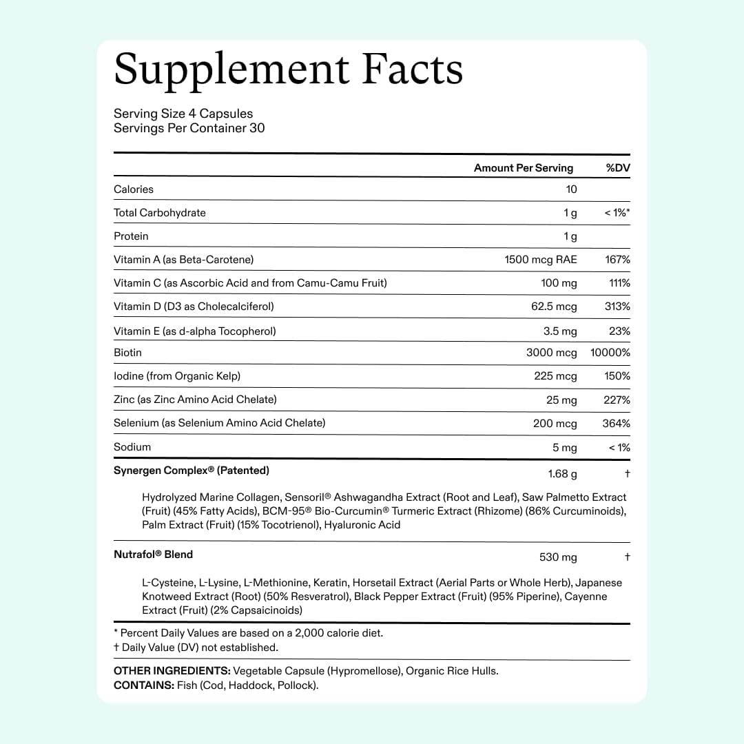 Women's Hair Growth Supplement for Thicker Stronger Hair