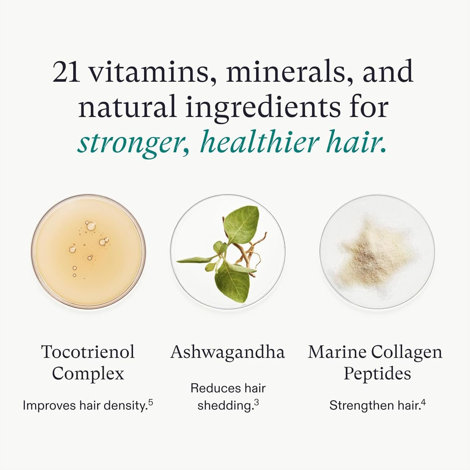 Women's Hair Growth Supplement for Thicker Stronger Hair
