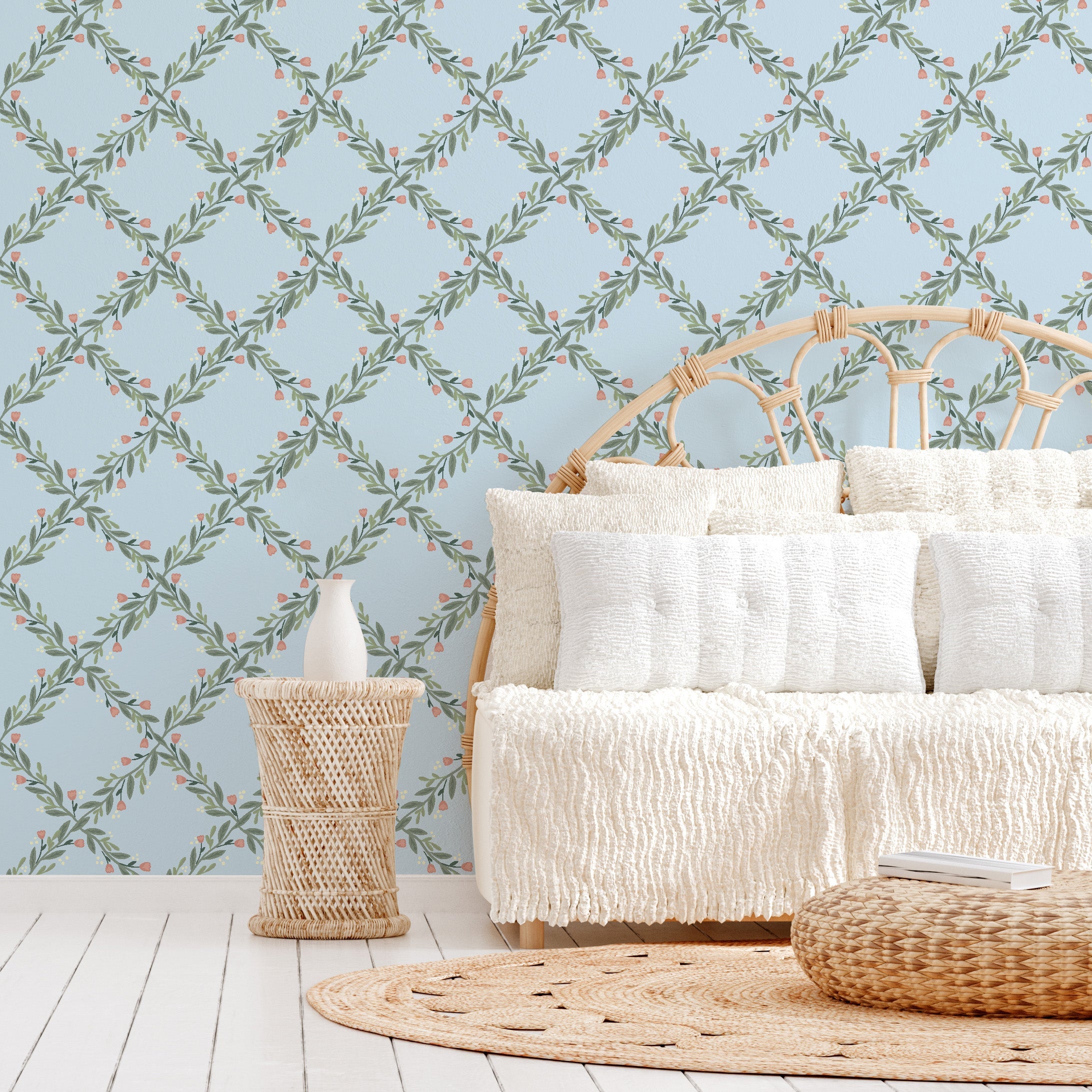 Nyla Removable Peel and Stick Wallpaper by Jackie Jean Design