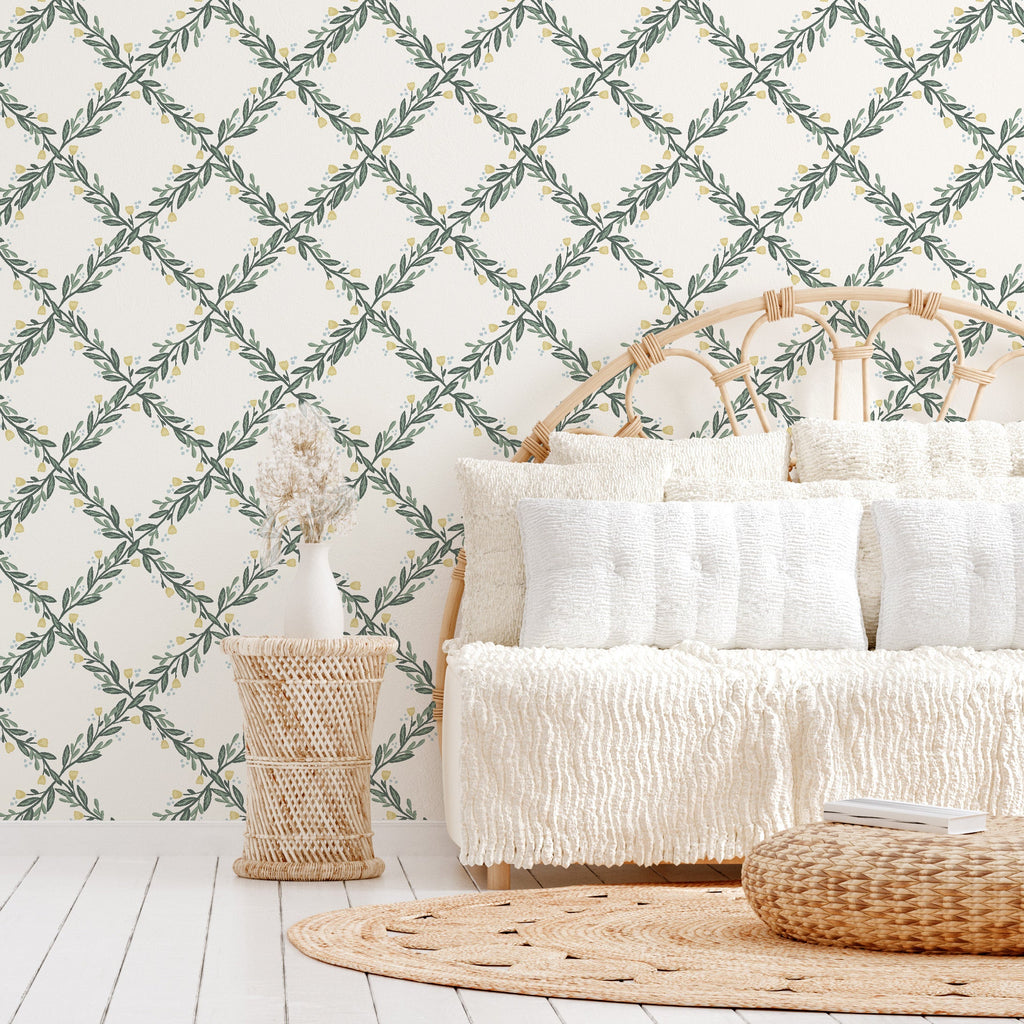 Nyla Removable Peel and Stick Wallpaper by Jackie Jean Design