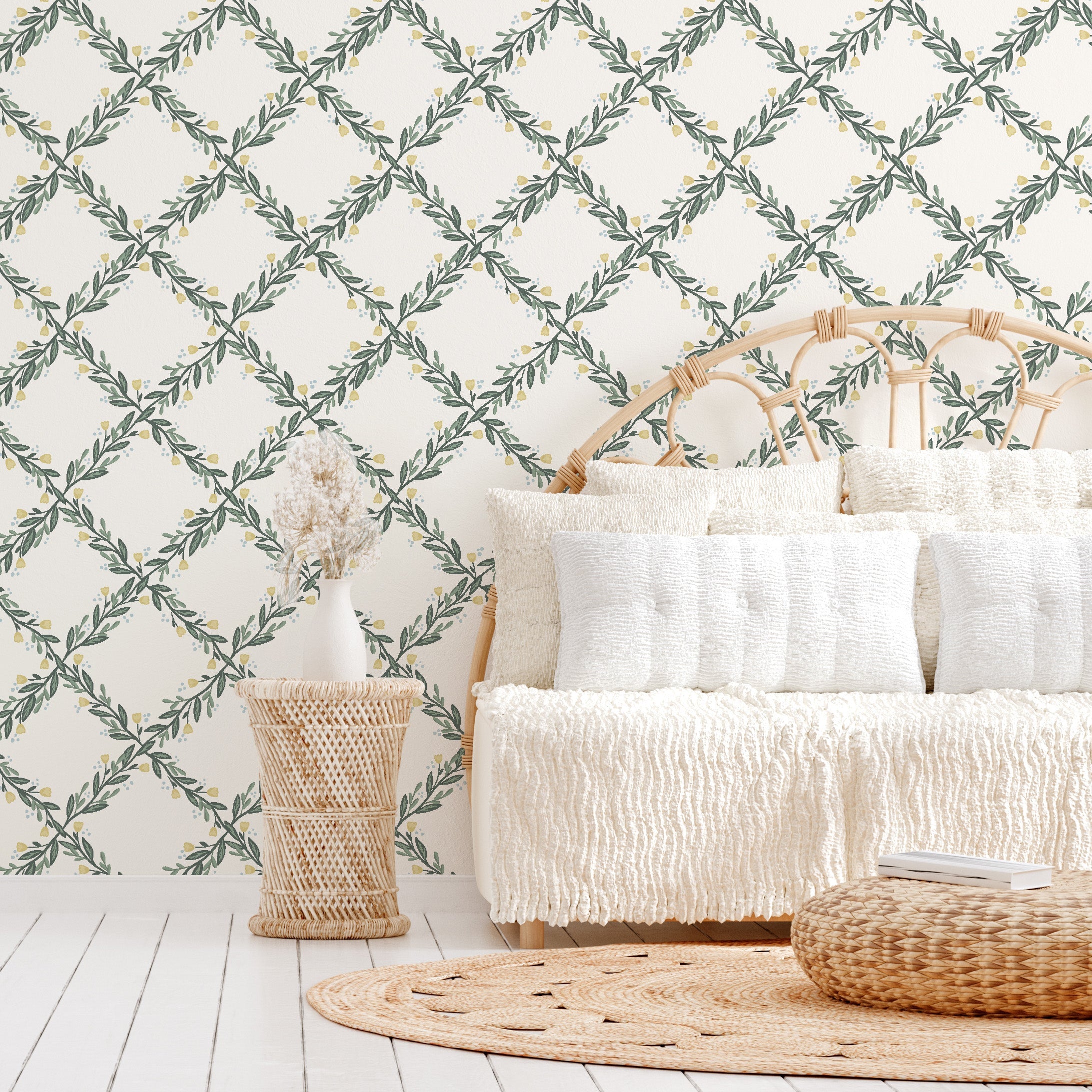 Nyla Removable Peel and Stick Wallpaper by Jackie Jean Design
