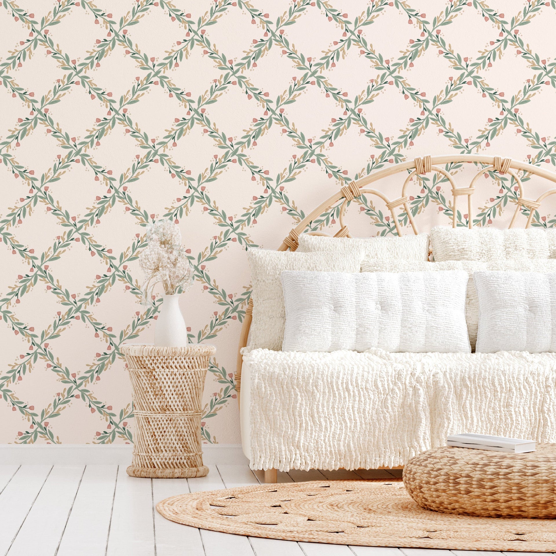 Nyla Removable Peel and Stick Wallpaper by Jackie Jean Design