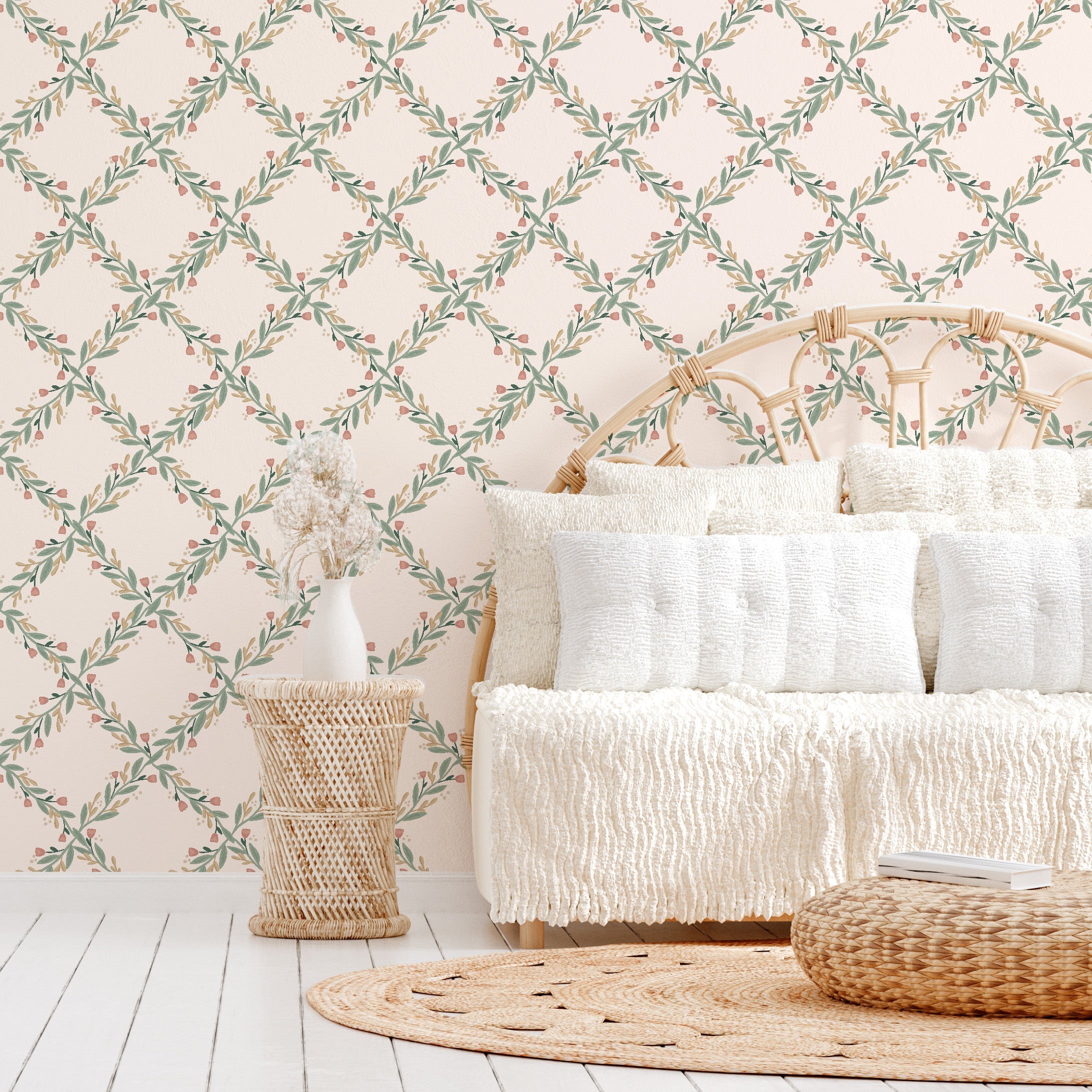 Nyla Removable Peel and Stick Wallpaper by Jackie Jean Design