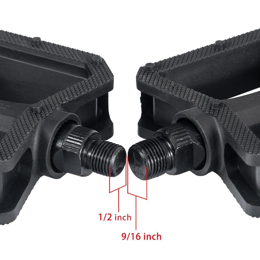 Nylon Composite Flat Bike Pedals with Sealed DU Bearings