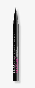 Lift and Snatch Brow Tint Pen in Gray Black, featuring a flexible precision brush tip for feathered brows.