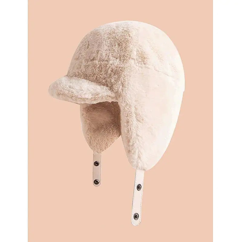 All-Match Warm Hat with Mink-Like Flight Design