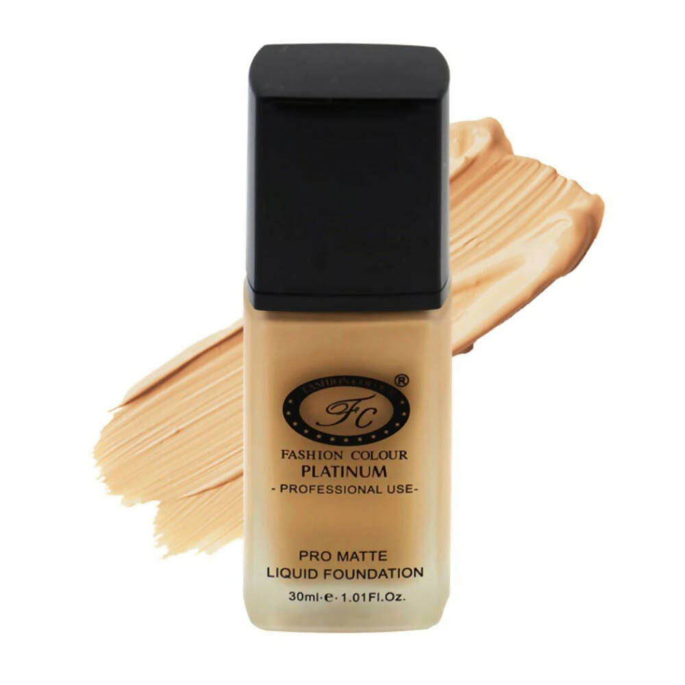 Fashion Colour Pro Matte Liquid Foundation in Latte for medium skin tones