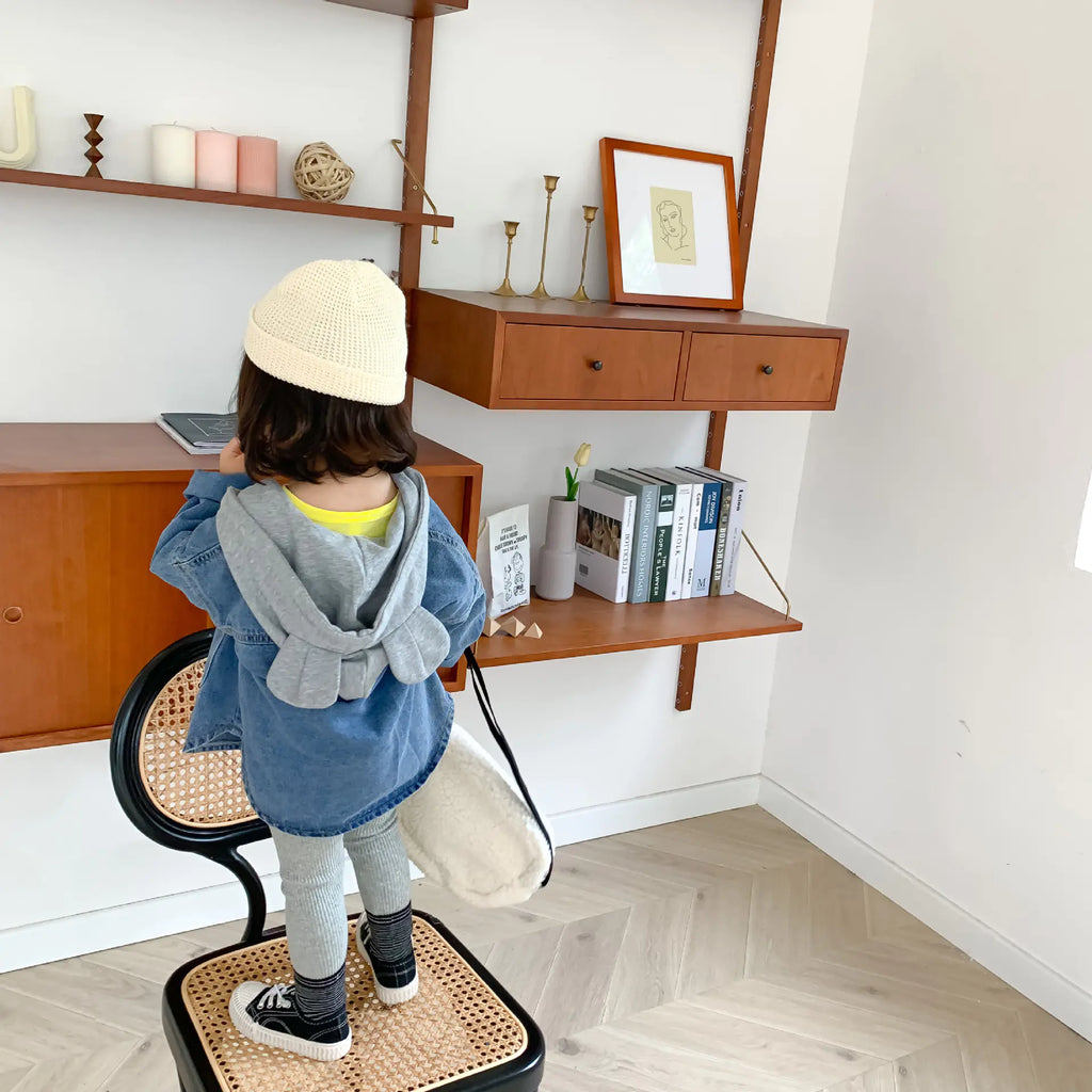 Children's Long Sleeve Denim Jacket for Boys and Girls