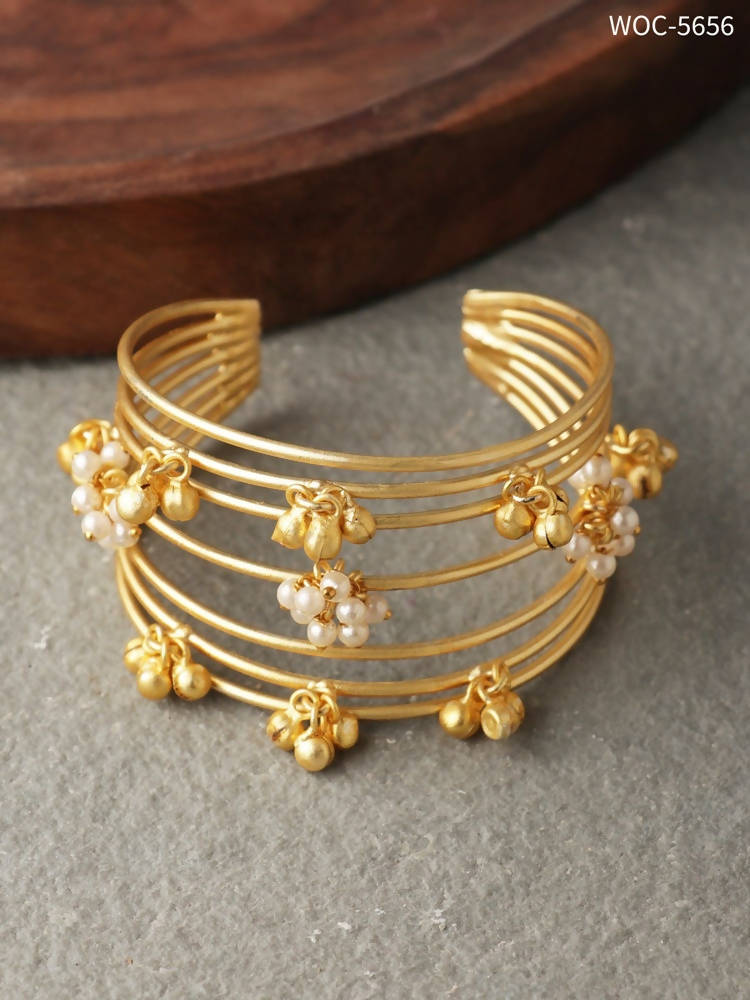 Matt Golden Ghungroo Bracelet