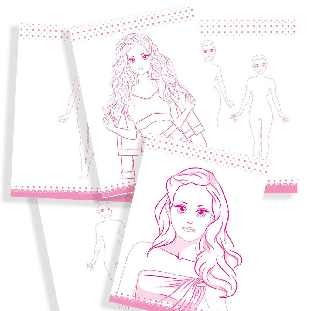 Style Studio Fashion Sketch Activity Book for Girls Ages 4-8