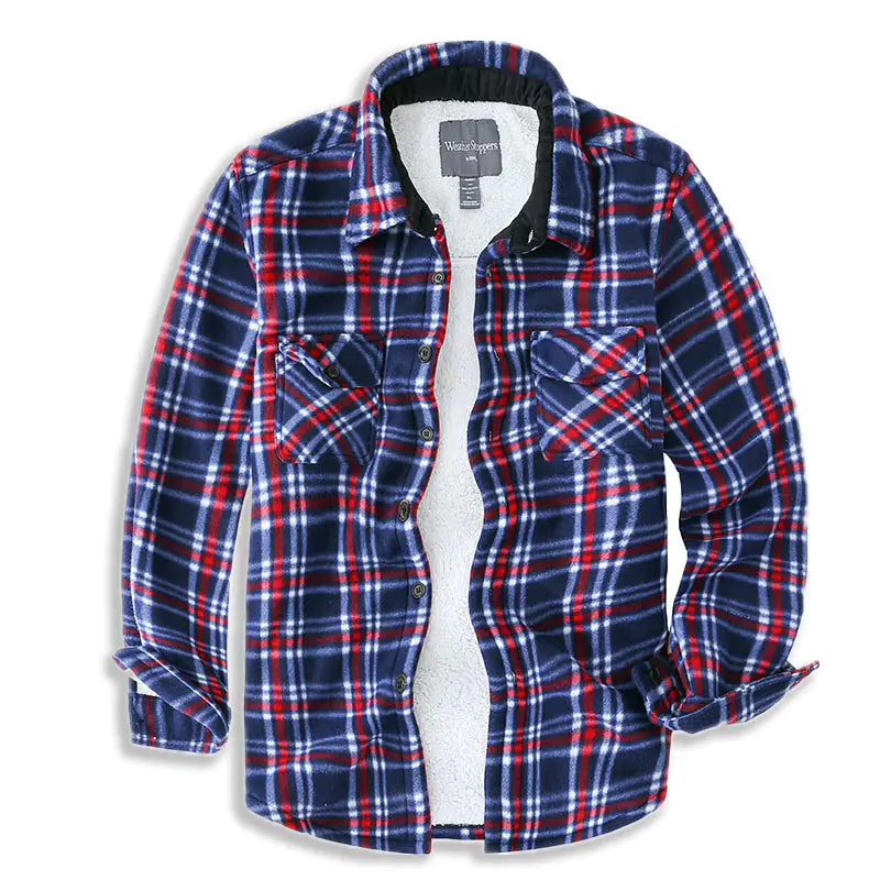 Thermal Fleece-Lined Men's Shirt Jacket
