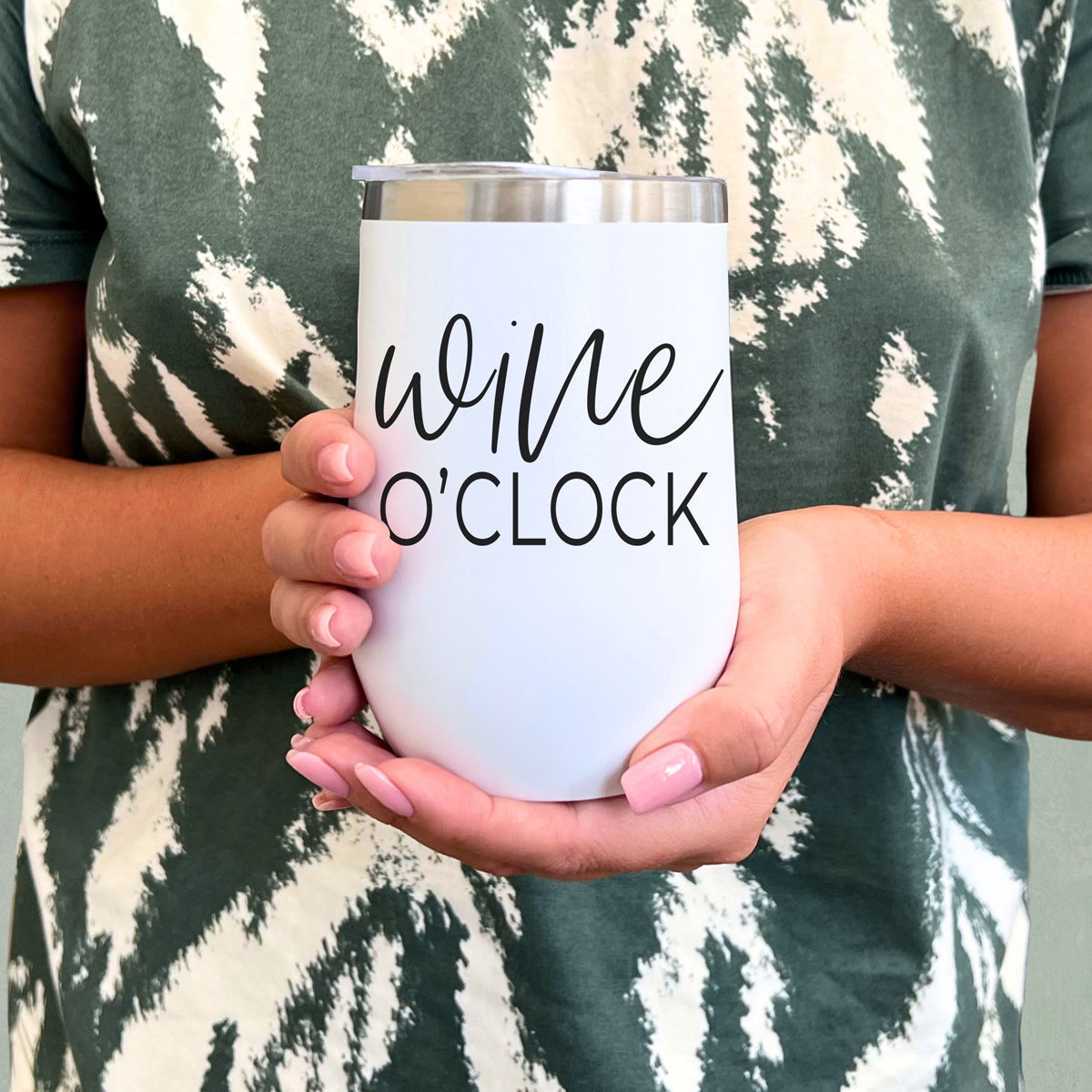 Wine O'Clock 17oz Stainless Steel Insulated Wine Tumbler White - Image 27