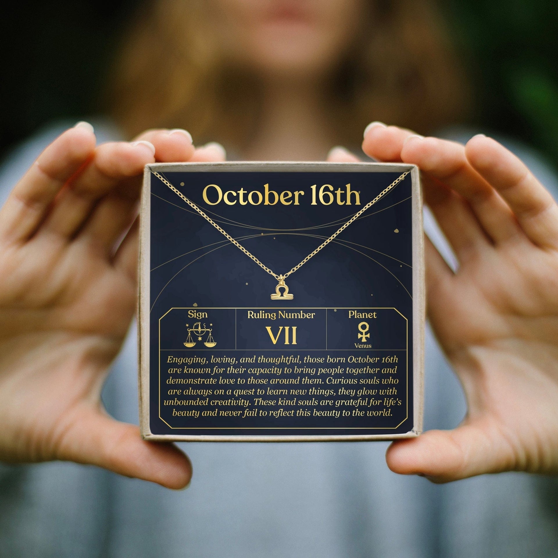 October 16th Libra Necklace