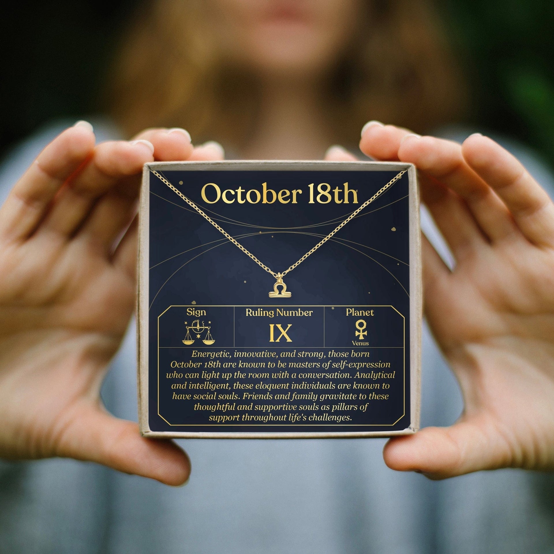 October 18th Libra Necklace