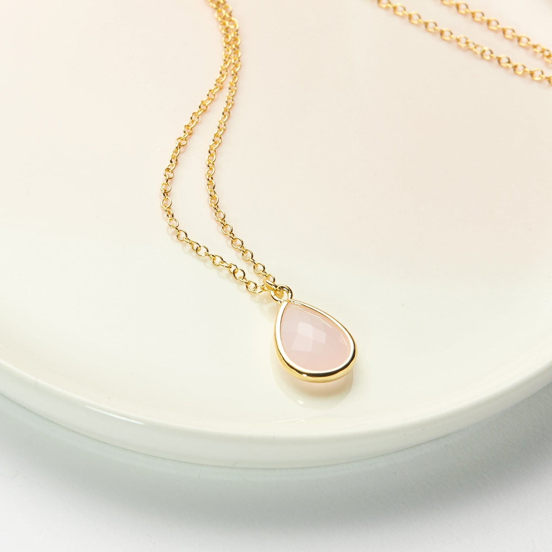 October Birthday Tourmaline Birthstone Necklace