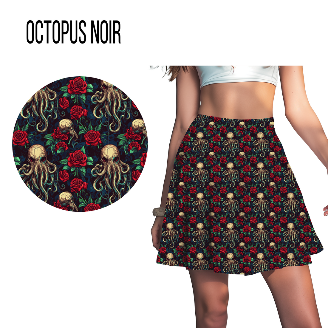 Octopus Noir Gothic Leggings - Women’s Alternative Activewear
