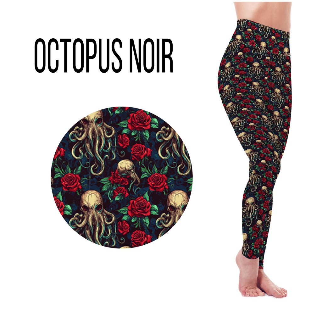 Octopus Noir Gothic Leggings - Women’s Alternative Activewear