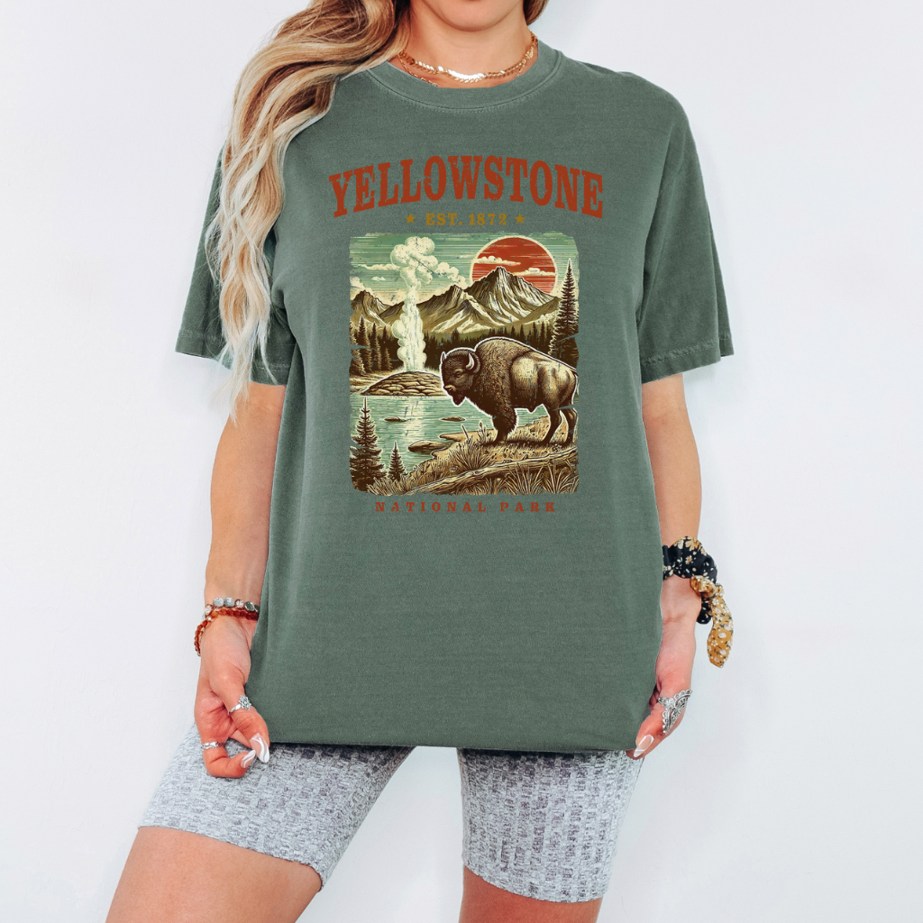 Postcard Paradise Vintage Travel Comfort Colors Tee