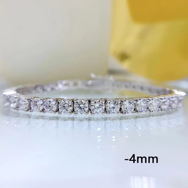 High Carbon Diamond Bracelet in 925 Silver
