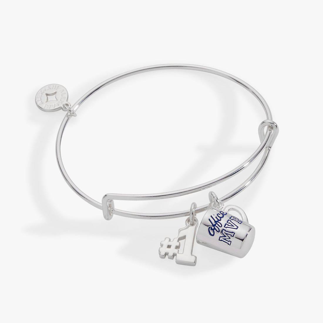 Office MVP Expandable Bangle Bracelet with Gold-Plated Coffee Charm