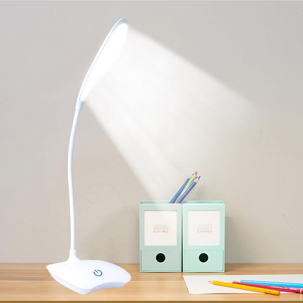 Rechargeable LED Desk Lamp, Portable Eye-Care Work Light