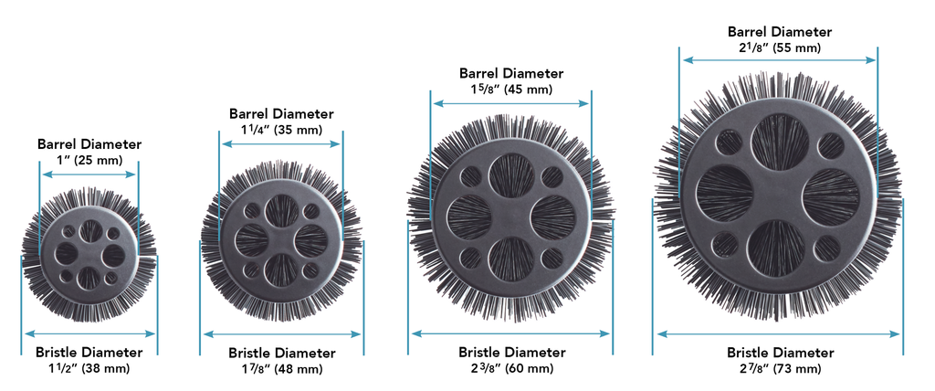 2 1/8 Inch Thermal Styling Hair Brush with Ceramic Coated Barrel