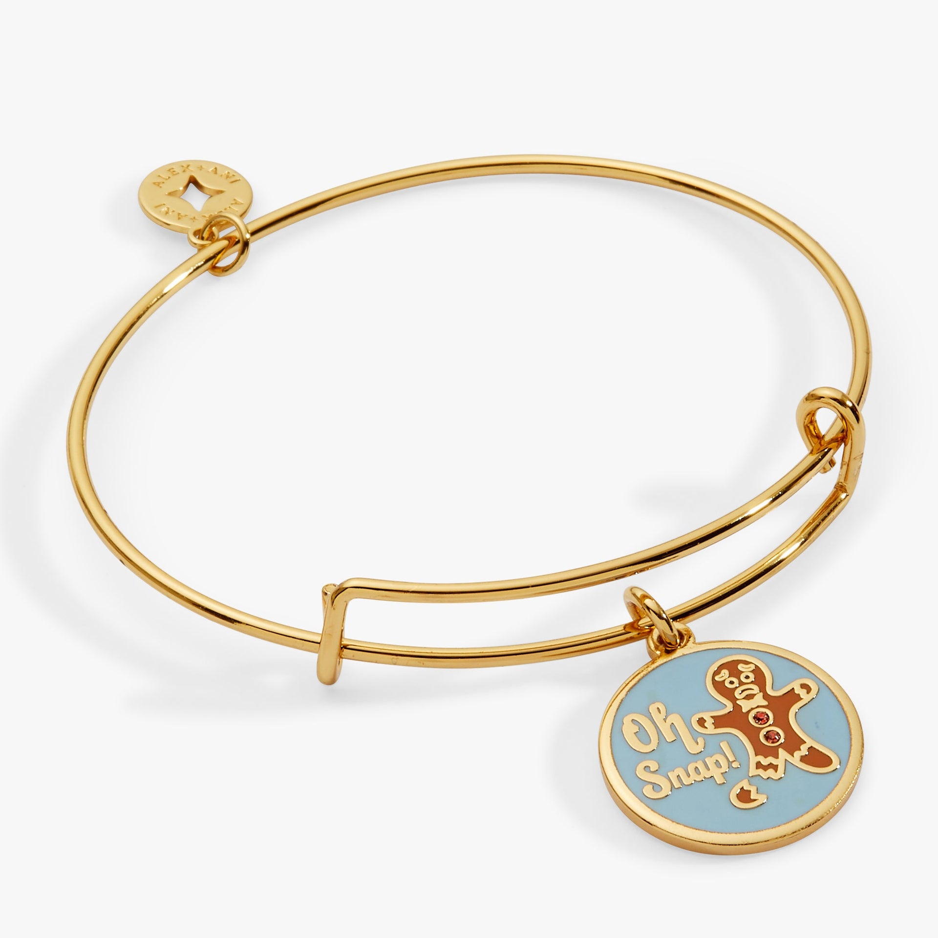 Oh Snap! Gingerbread Charm Bangle with Colorful Enamel Details