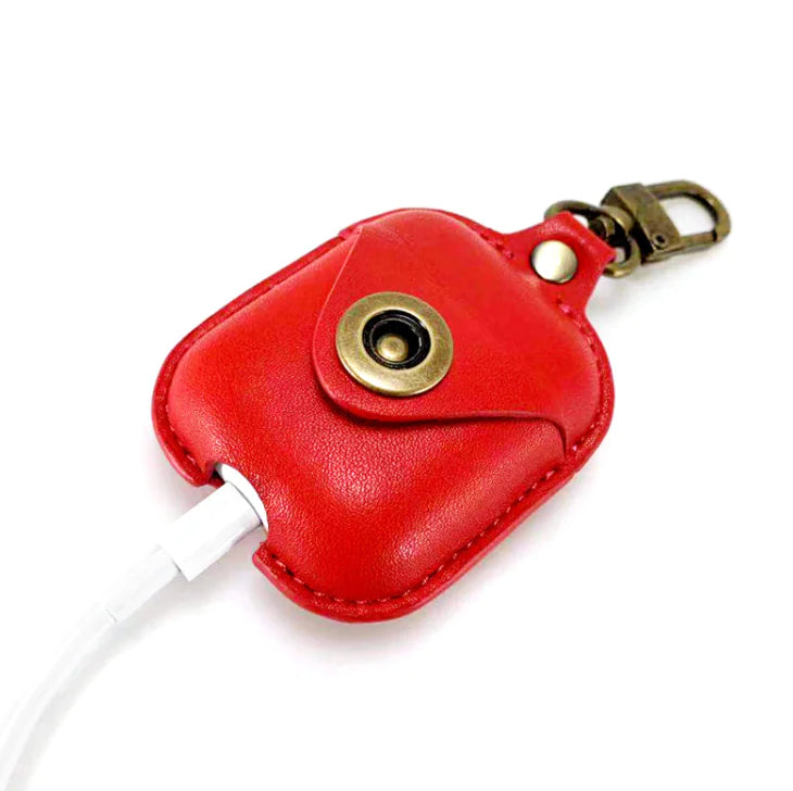 Leather Case for AirPods - Shockproof Bluetooth Cover