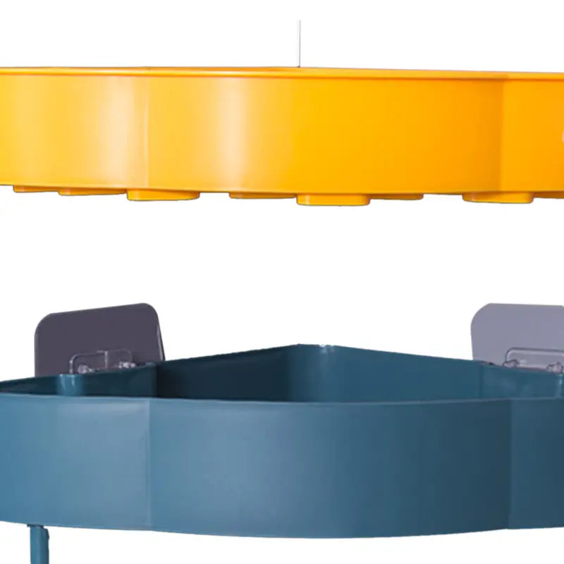 Triangular Adhesive Shelf with Hook for Bathroom