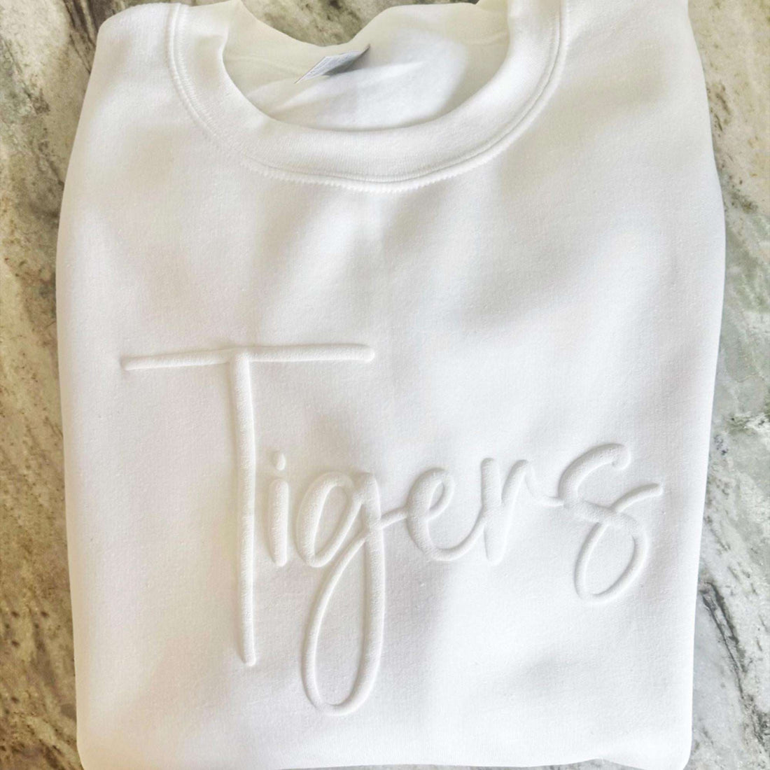 Custom Puff Script Style Game Day Sweatshirt