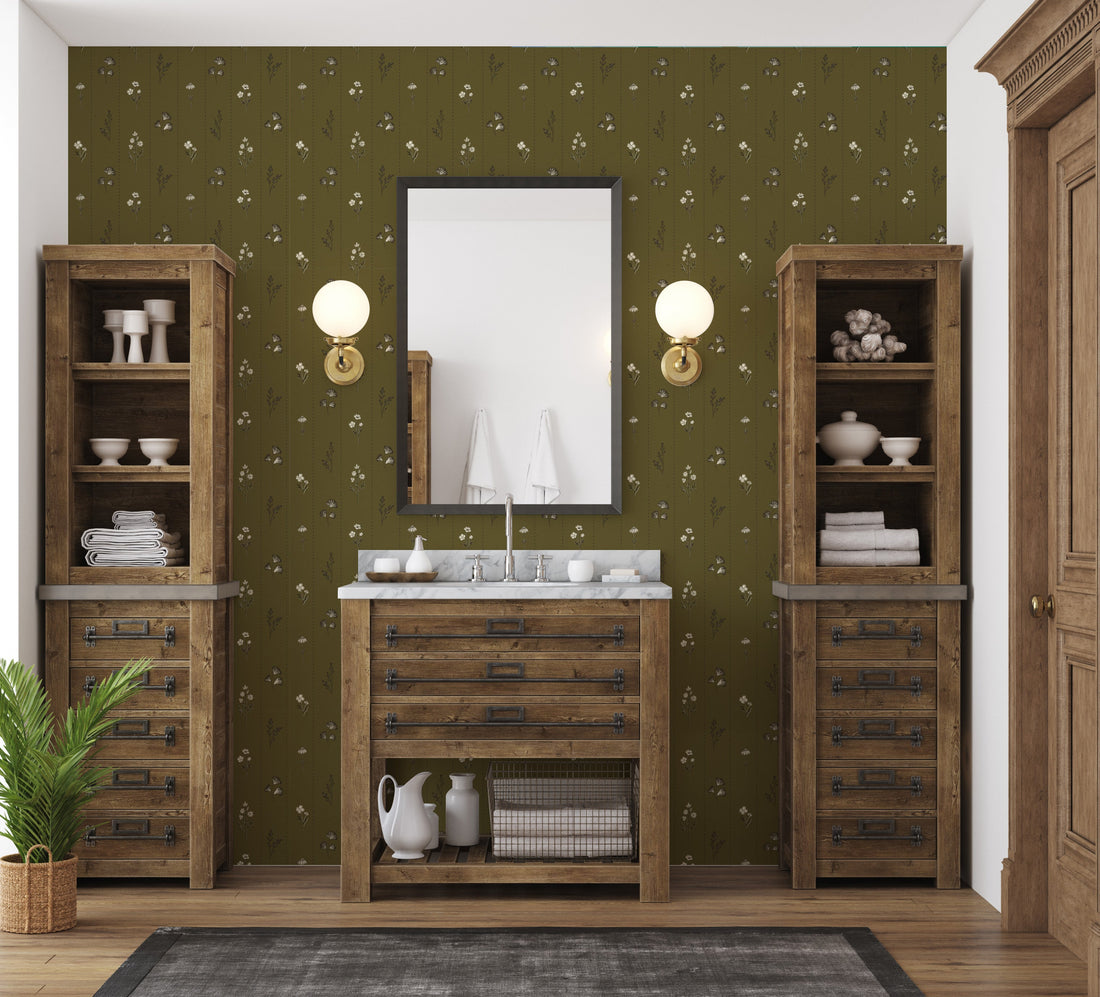 Leni Removable Peel and Stick Wallpaper by The Feral Flower