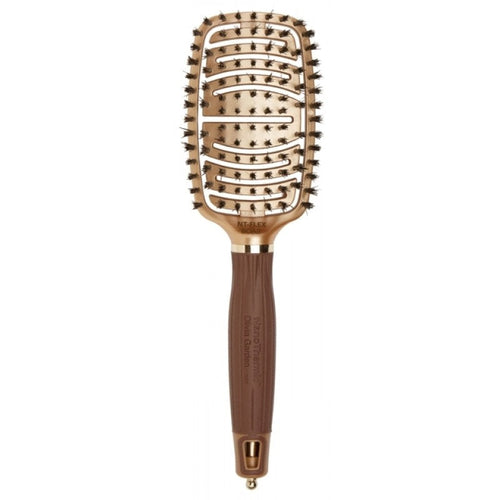 Olivia Garden Flex Collection brush featuring 100% natural boar bristles