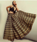 Fully stitched black Kasturi silk lehenga choli with heavy sequins and dori embroidery work