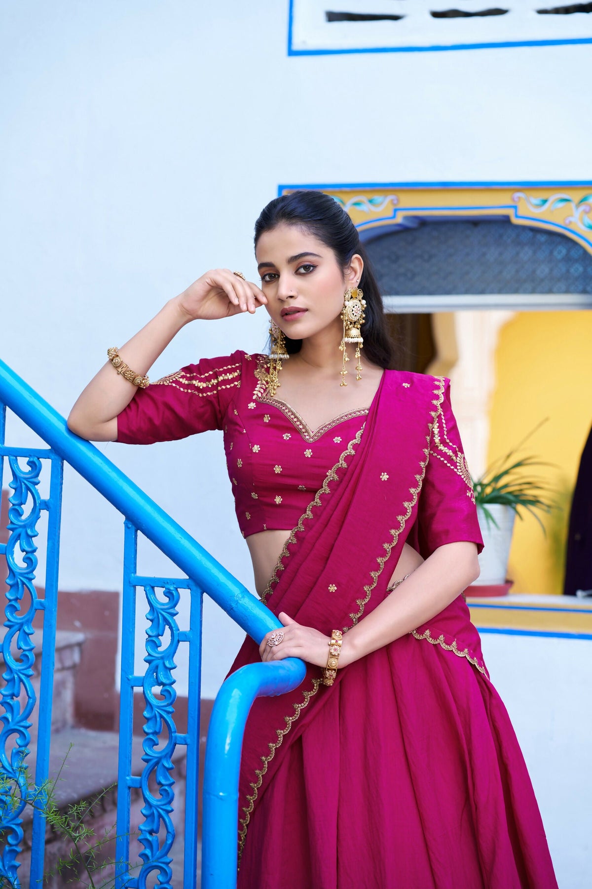 Ranipink NC Silk Lehenga Choli with Embroidery Work