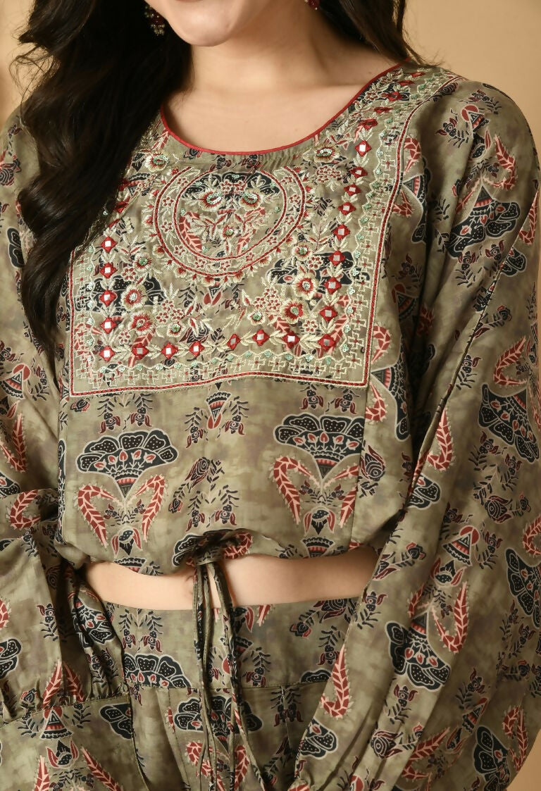D.Green Maslin Kurta Set - Elegant 2-Piece Ethnic Wear