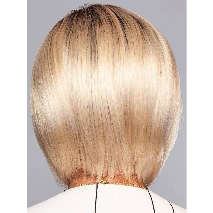 On Edge Synthetic Lace Front Wig with Mono Part, Rooted Blonde