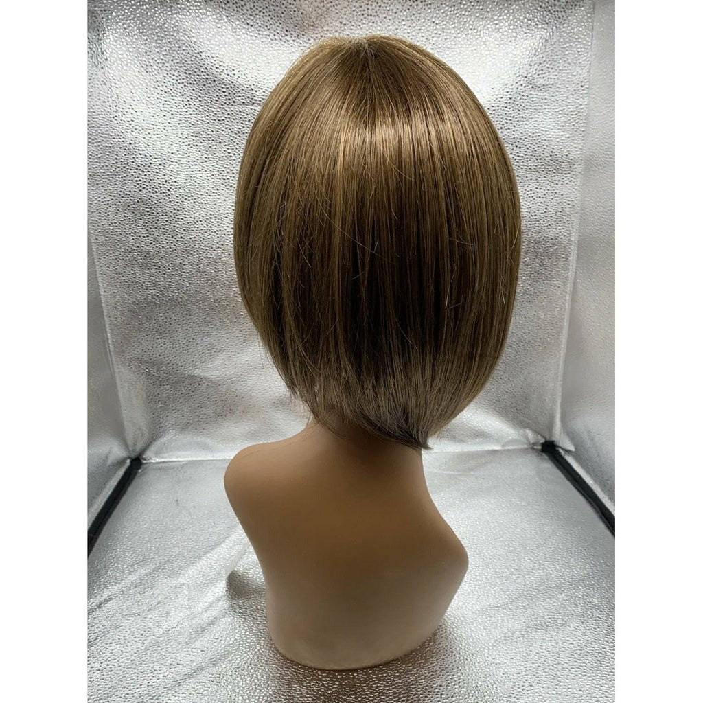 On Edge Synthetic Lace Front Wig with Mono Part, Rooted Blonde