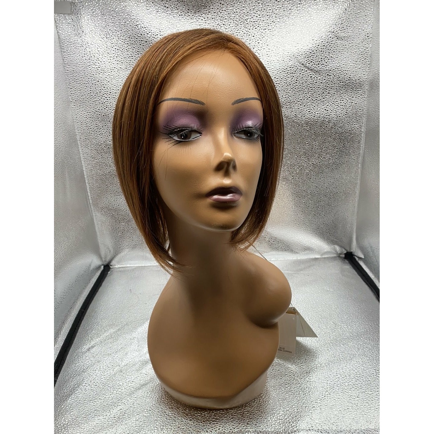 On Edge Synthetic Lace Front Wig with Mono Part, Rooted Blonde