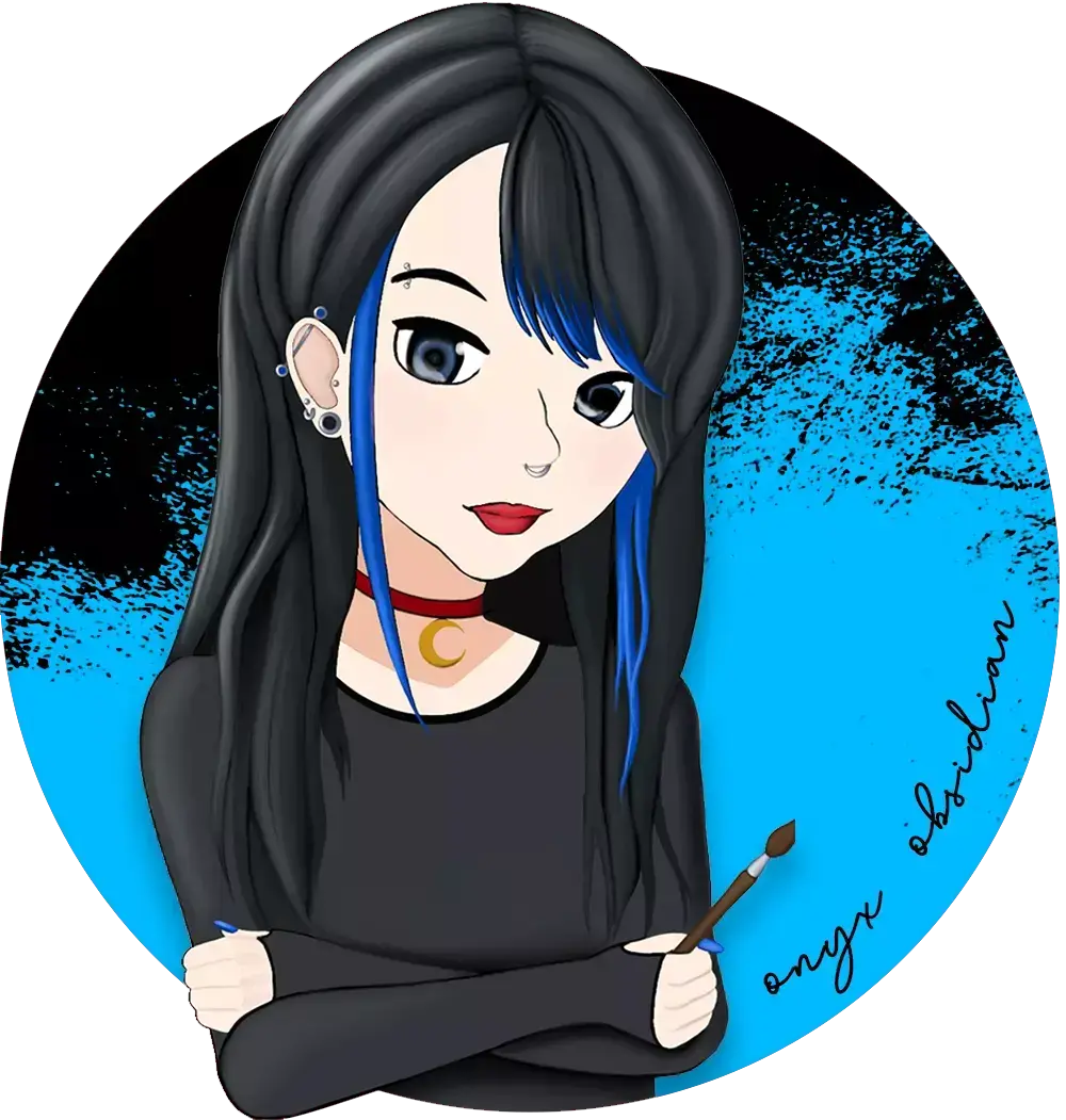 Yin Yang Cat Dangle Belly Ring with Double Gem in Silver and Black