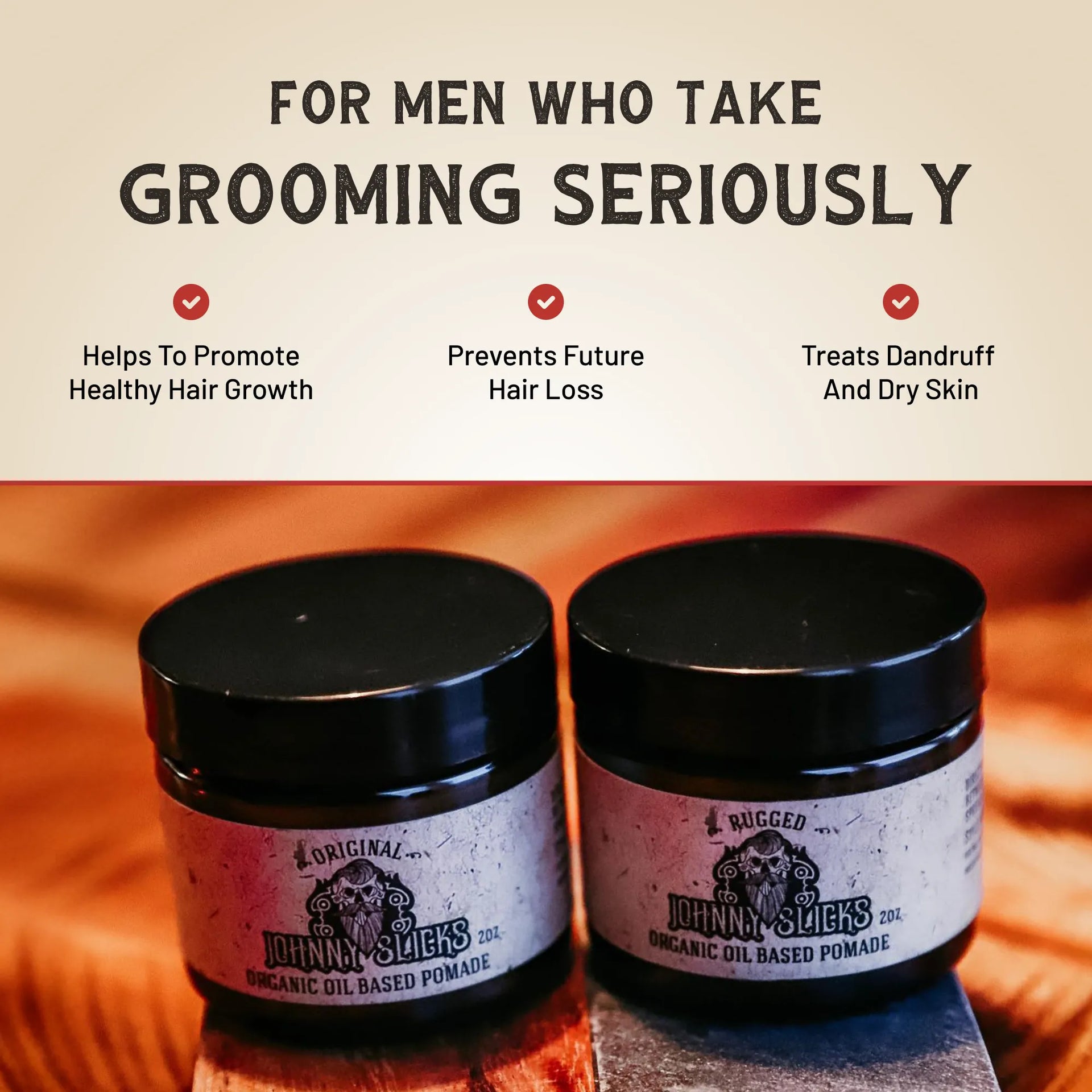 Original Organic Oil Based Hair Pomade Low Hold High Shine - Image 7