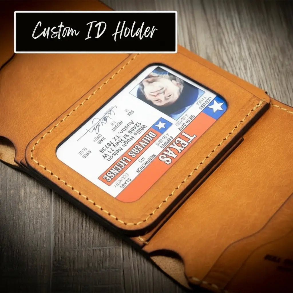 The Trinity Trifold Wallet - Chestnut Brown