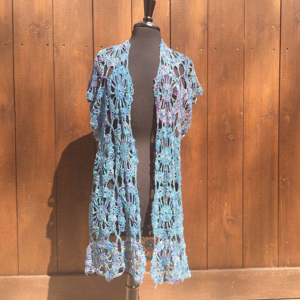 Openwork Duster DIY Crochet Kit – Handmade Layering Cardigan