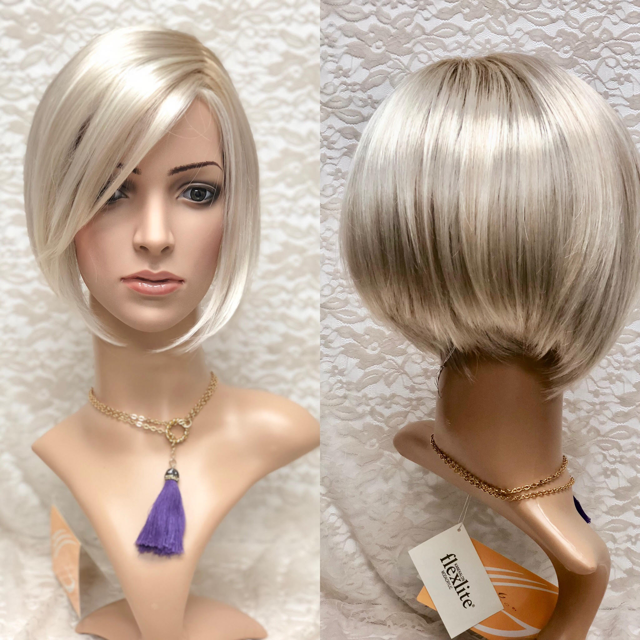 Opulence Lace Front Wig - Modern Straight Page Cut for Women