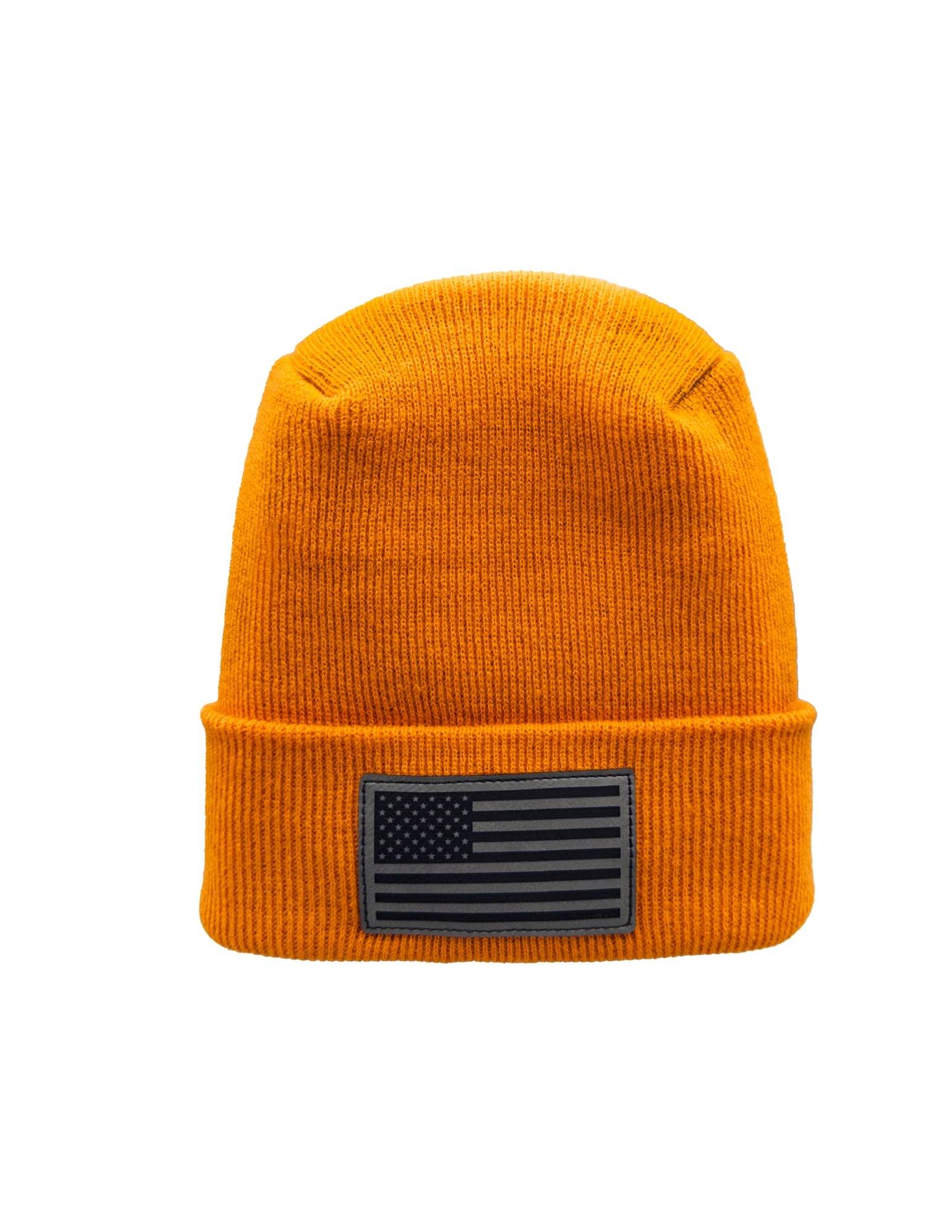 Haakwear American Flag Beanie, H Stitch Circular Knit Cuffed Beanie, Patented, Made in USA