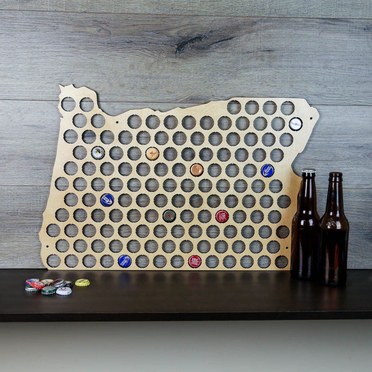 Oregon Beer Cap Map