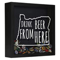 Oregon Drink Beer From Here Beer Cap Shadow Box